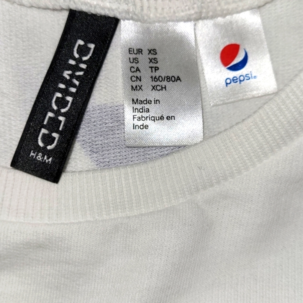 PEPSI CROP TOP LONG SLEEVED X SMALL - Picture 4 of 4